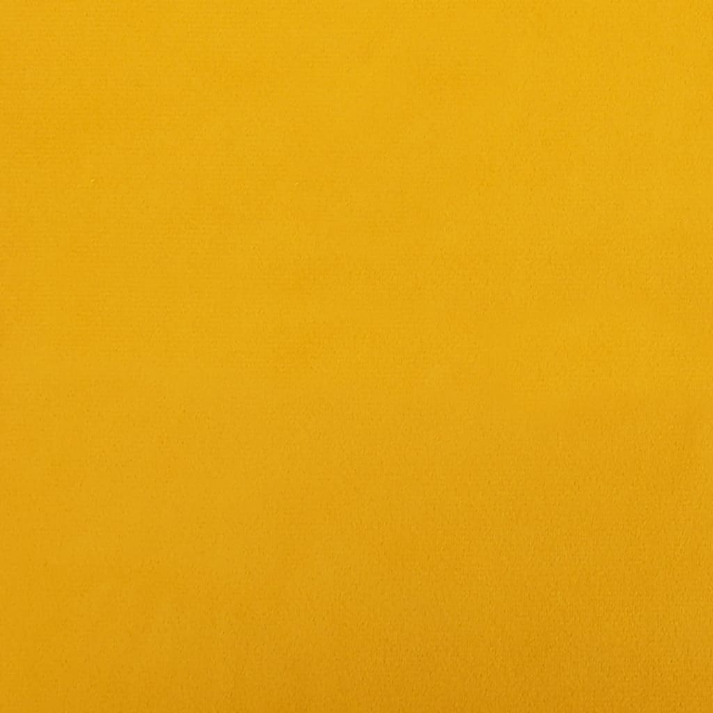 Sgabello da Bar Giallo Senape in Velluto - homemem39