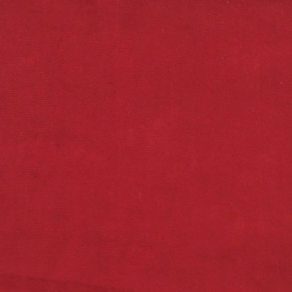 Sgabelli da Bar 2 pz Rosso Vino in Velluto - homemem39