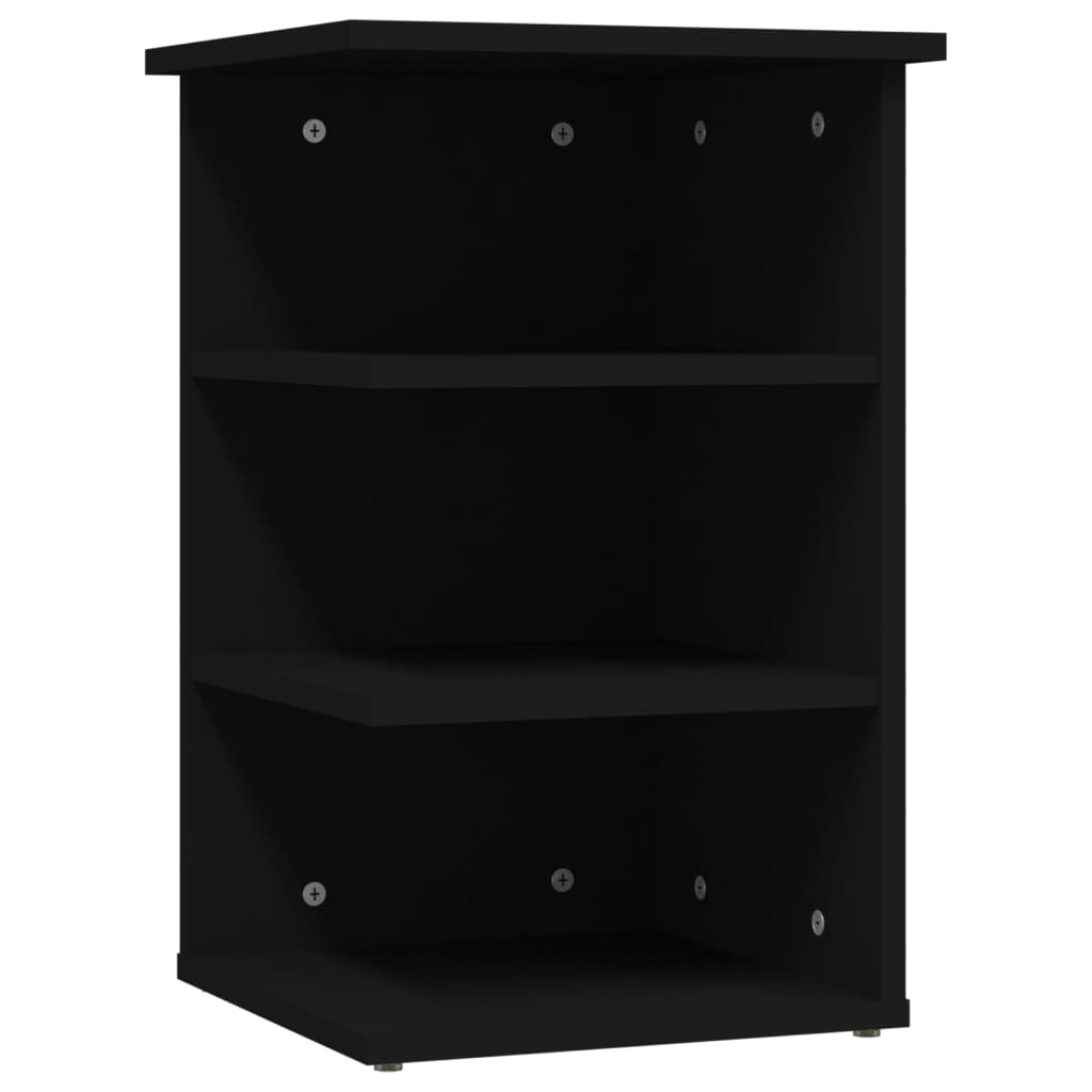 Credenza Nera 35x35x55 cm in Legno Multistrato - homemem39