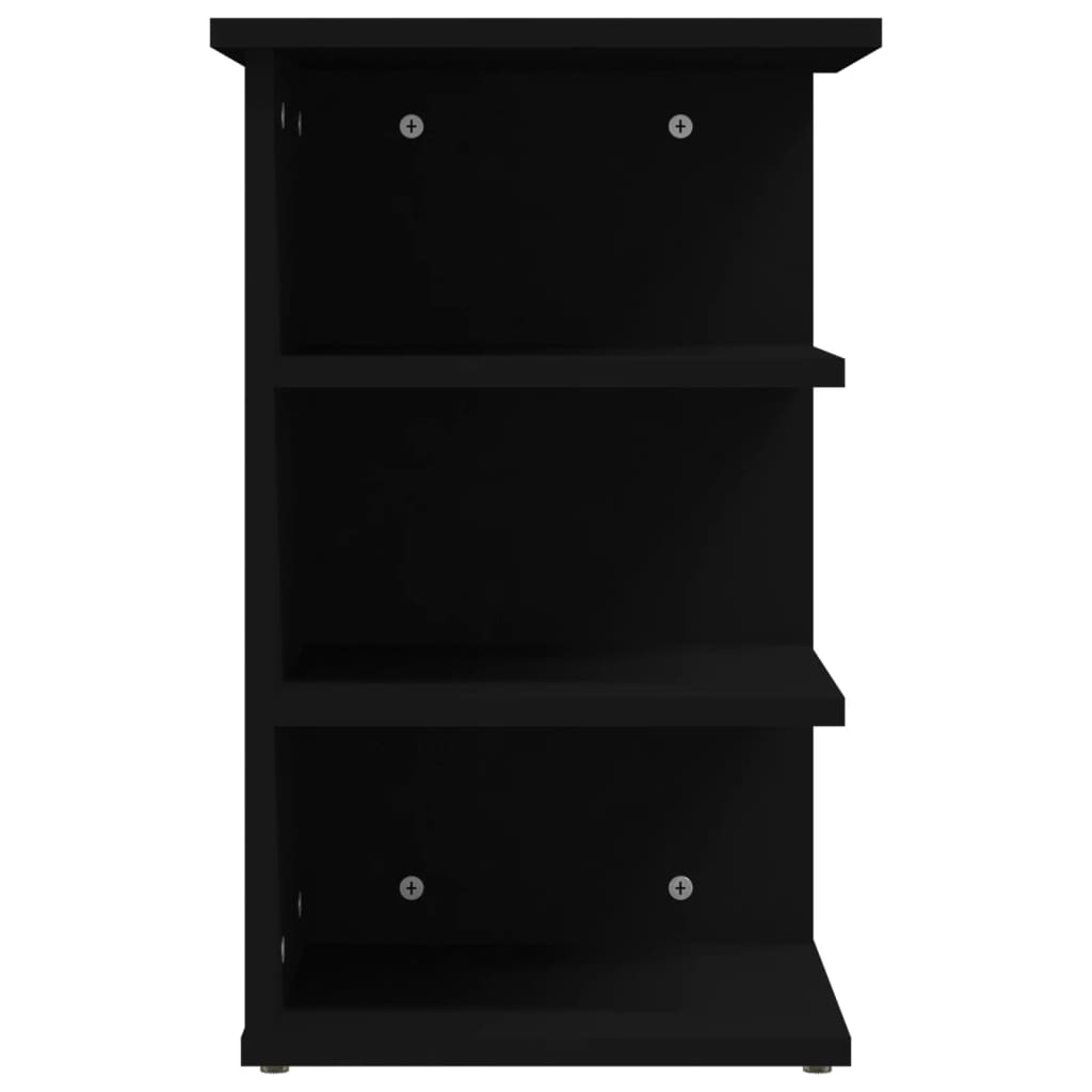 Credenza Nera 35x35x55 cm in Legno Multistrato - homemem39