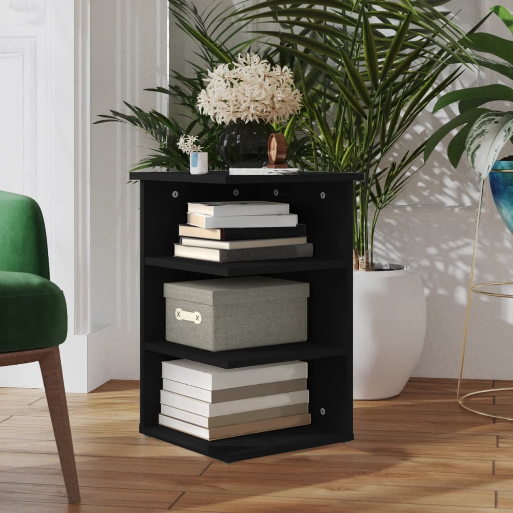 Credenza Nera 35x35x55 cm in Legno Multistrato - homemem39
