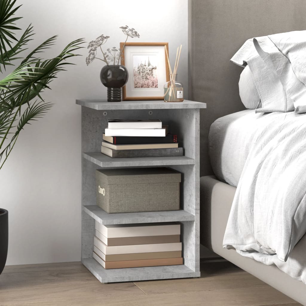 Credenza Grigio Cemento 35x35x55 cm in Legno Multistrato - homemem39
