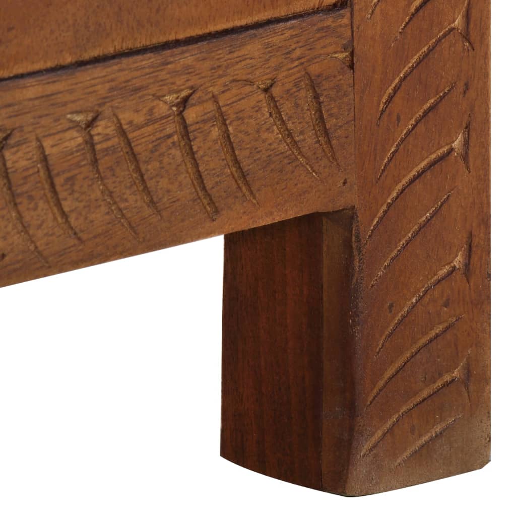 Scatola Portaoggetti 110x30x40 cm in Legno Massello di Mango - homemem39