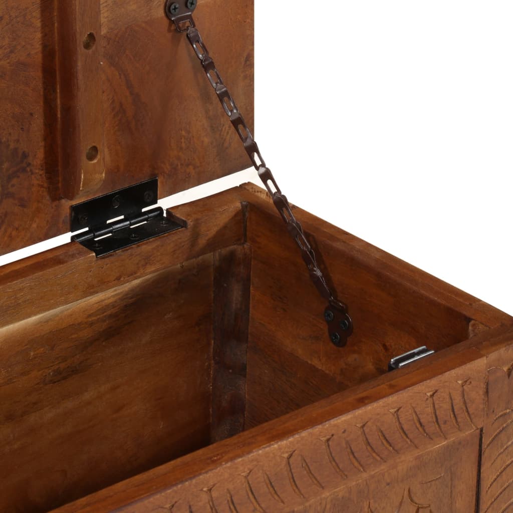 Scatola Portaoggetti 110x30x40 cm in Legno Massello di Mango - homemem39