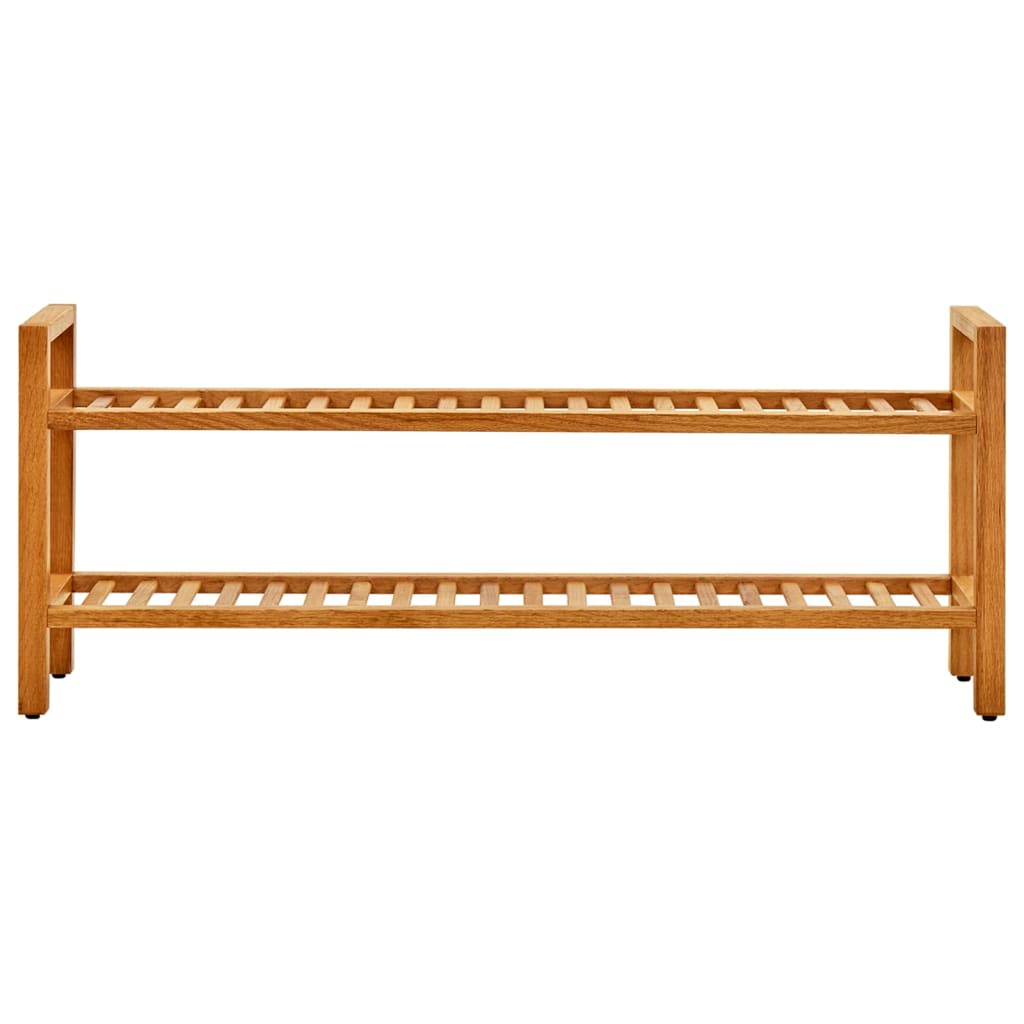 Scarpiera con 2 Ripiani 100x27x40 cm in Massello di Rovere - homemem39