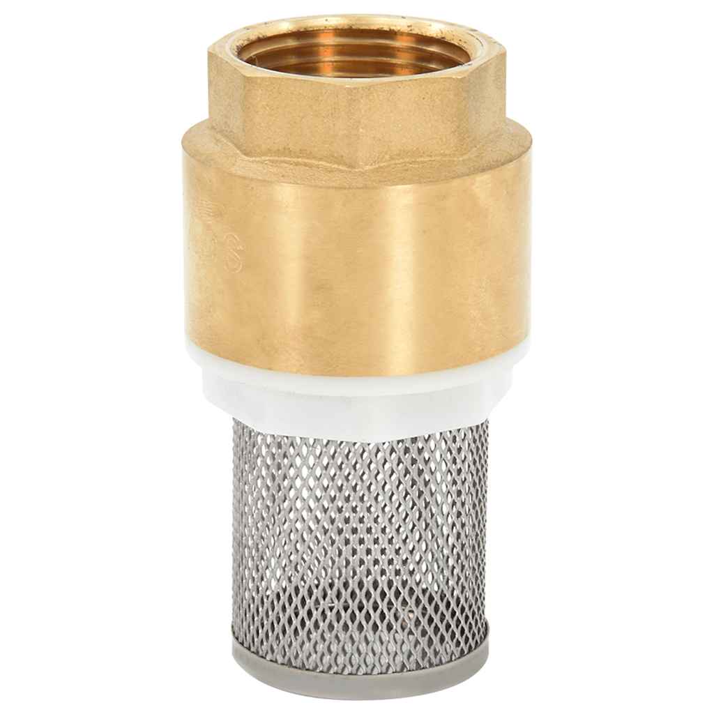 Tubo di Aspirazione con Raccordi in Ottone Verde 1,1" 15 m PVC