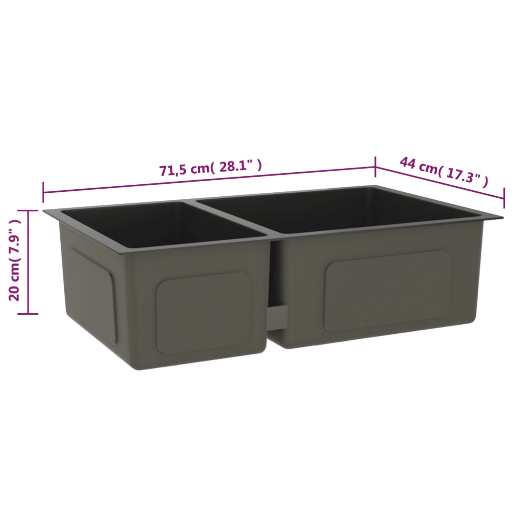 Black Stainless Steel Kitchen Sink