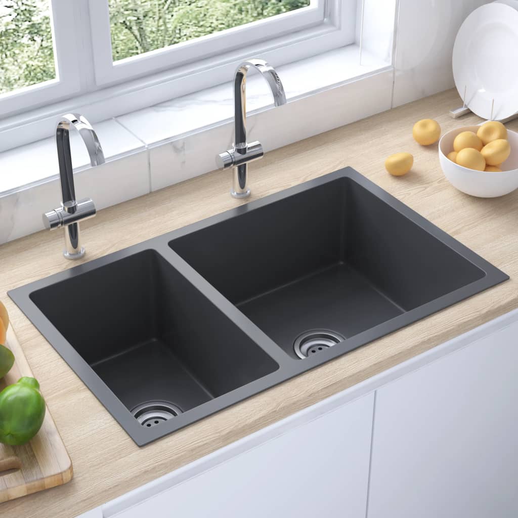 Black Stainless Steel Kitchen Sink