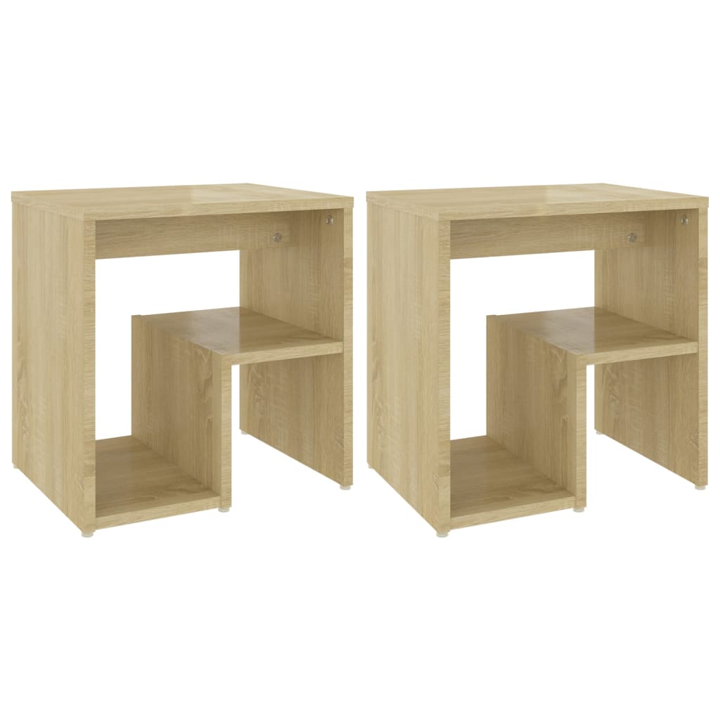 Comodini 2 pz Rovere Sonoma 40x30x40 cm in Legno Multistrato - homemem39