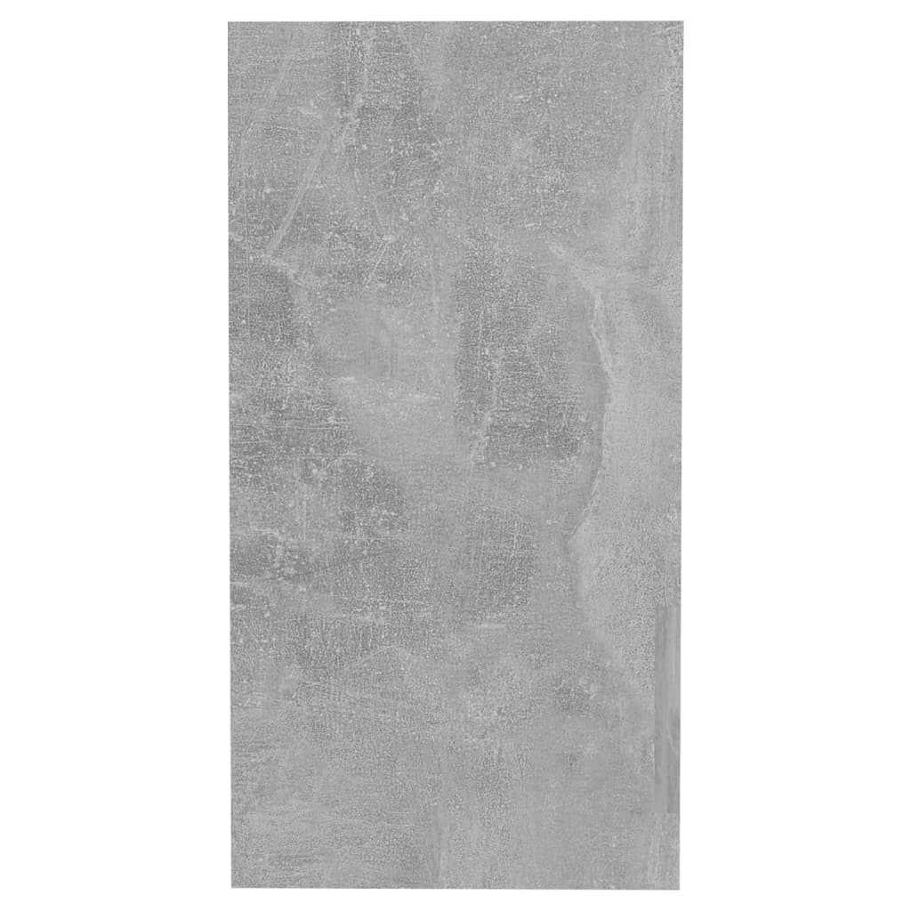 Tavolino Grigio Cemento 50x26x50 cm in Legno Multistrato - homemem39