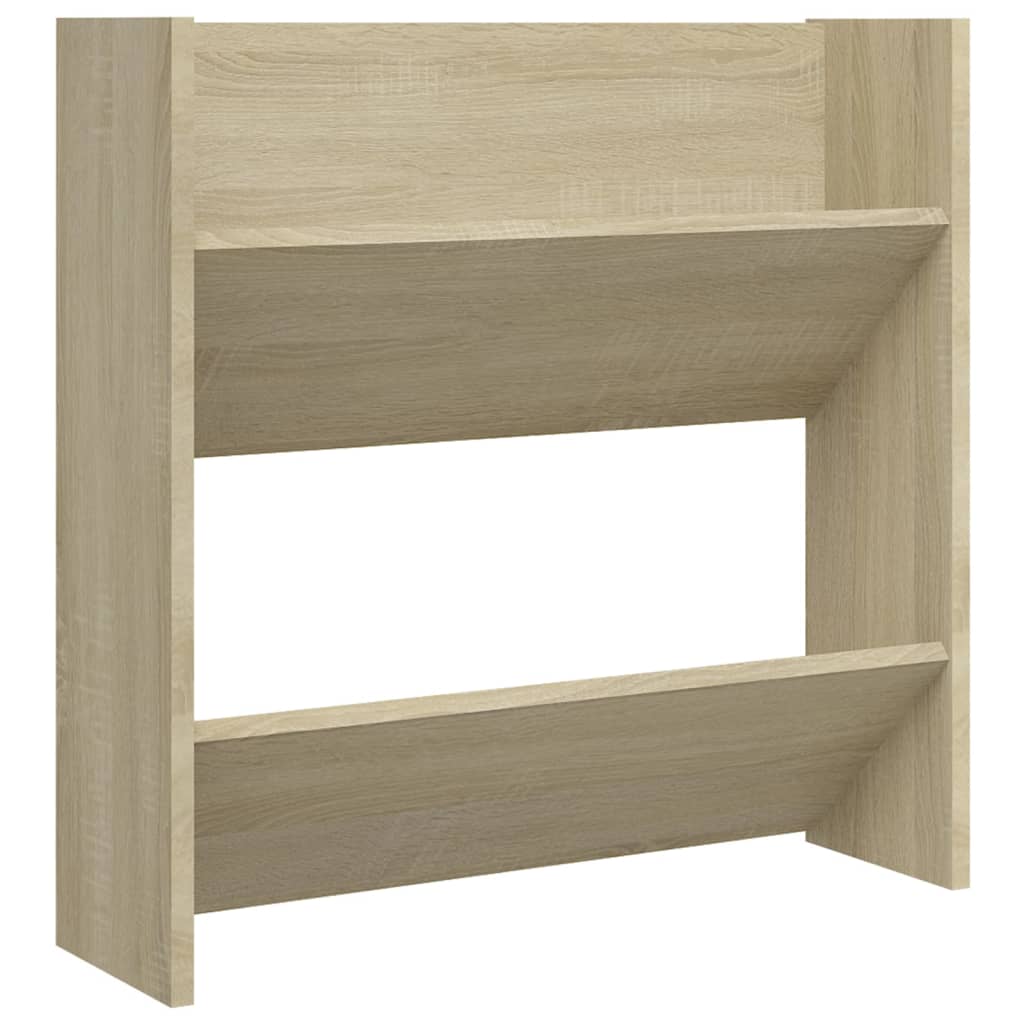 Scarpiera a Muro Rovere Sonoma 60x18x60 cm in Legno Multistrato