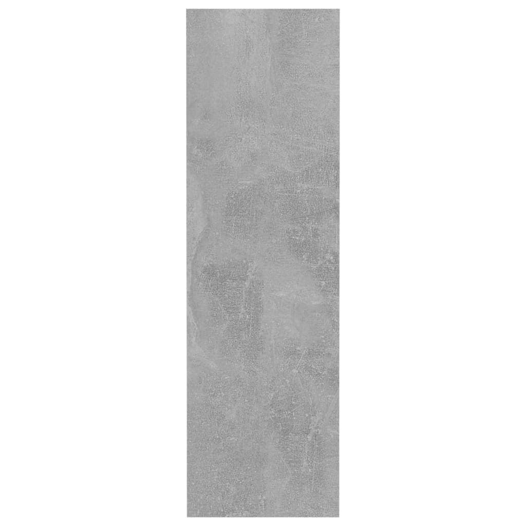 Scarpiera a Muro Grigio Cemento 60x18x60cm in Legno Multistrato