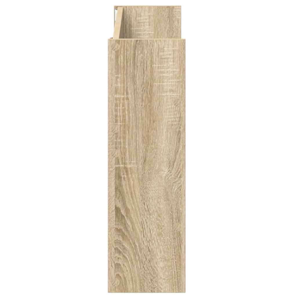Scarpiere a Muro 2pz Rovere Sonoma 80x18x60cm Legno Multistrato