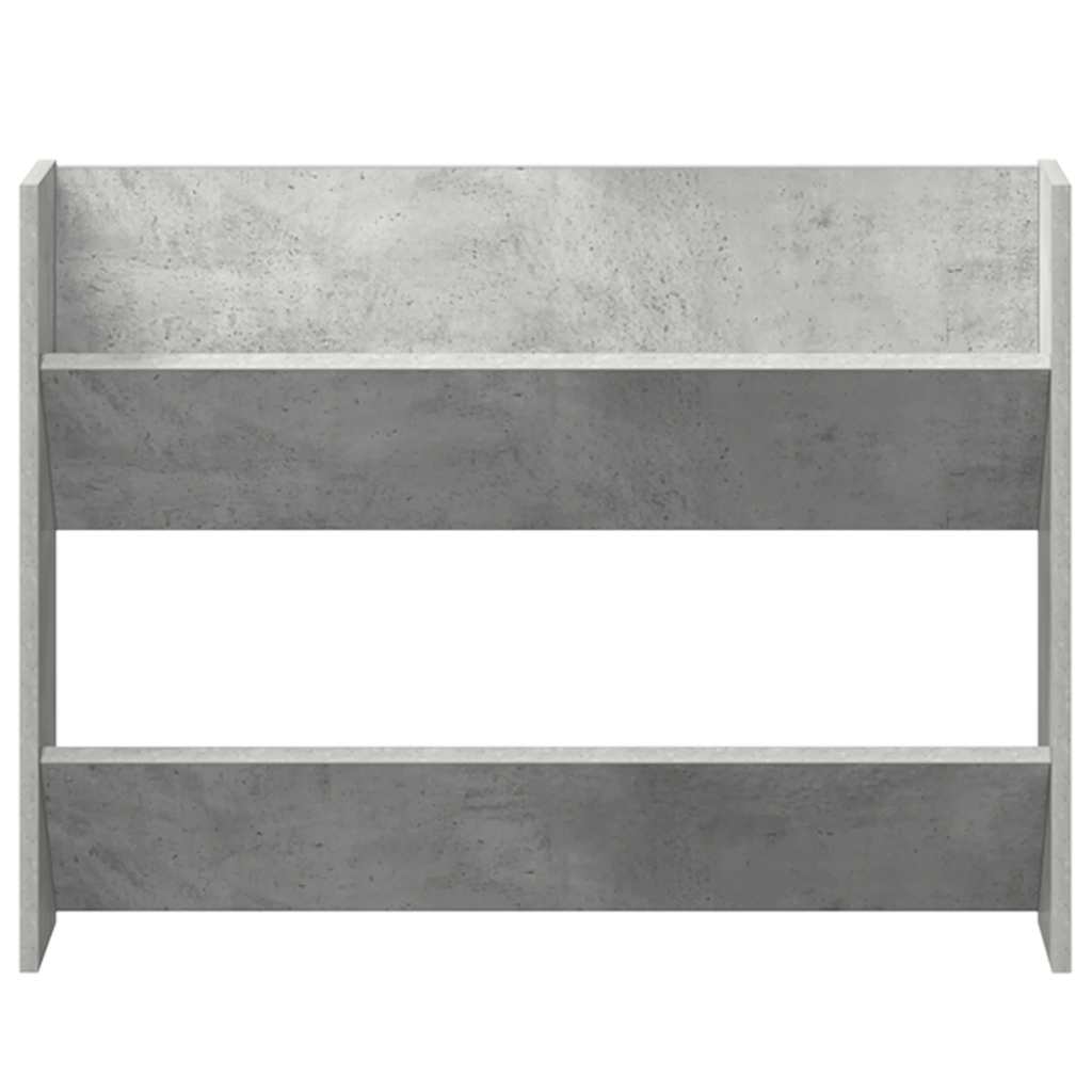 Scarpiere Muro 2pz Grigio Cemento 80x18x60cm Legno Multistrato