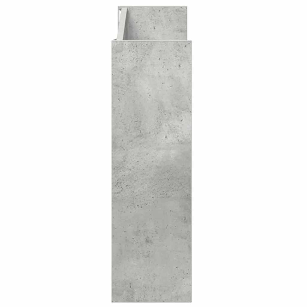 Scarpiere Muro 2pz Grigio Cemento 80x18x60cm Legno Multistrato