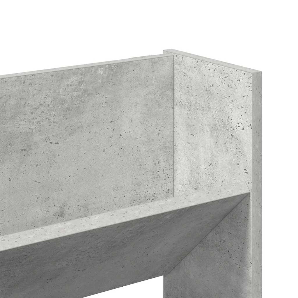 Scarpiere Muro 2pz Grigio Cemento 80x18x60cm Legno Multistrato