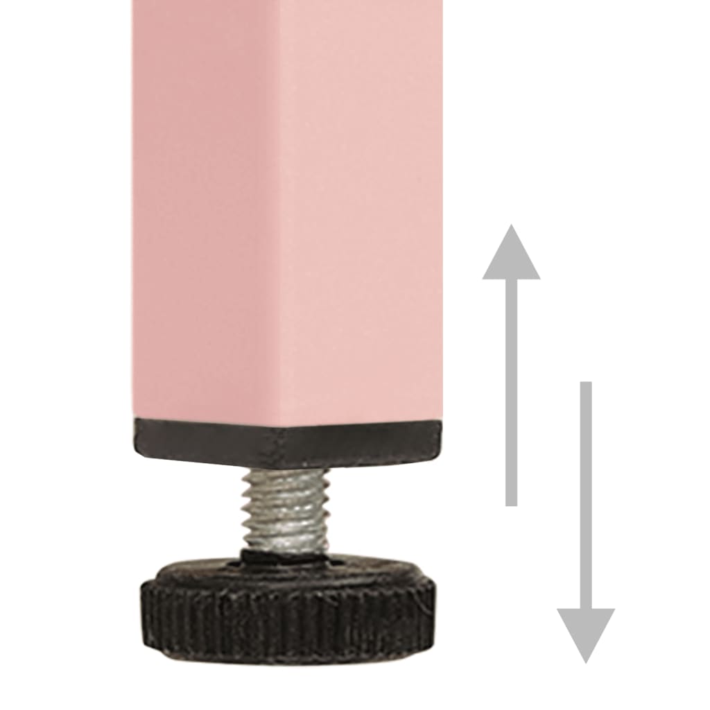 Cassettiera Rosa 80x35x101,5 cm in Acciaio - homemem39