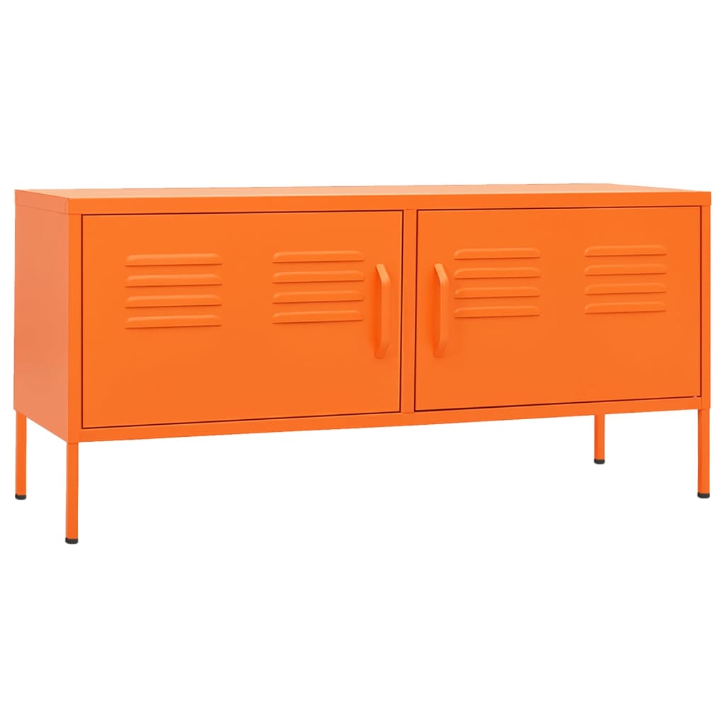 Mobile TV Arancione 105x35x50 cm in Acciaio - homemem39