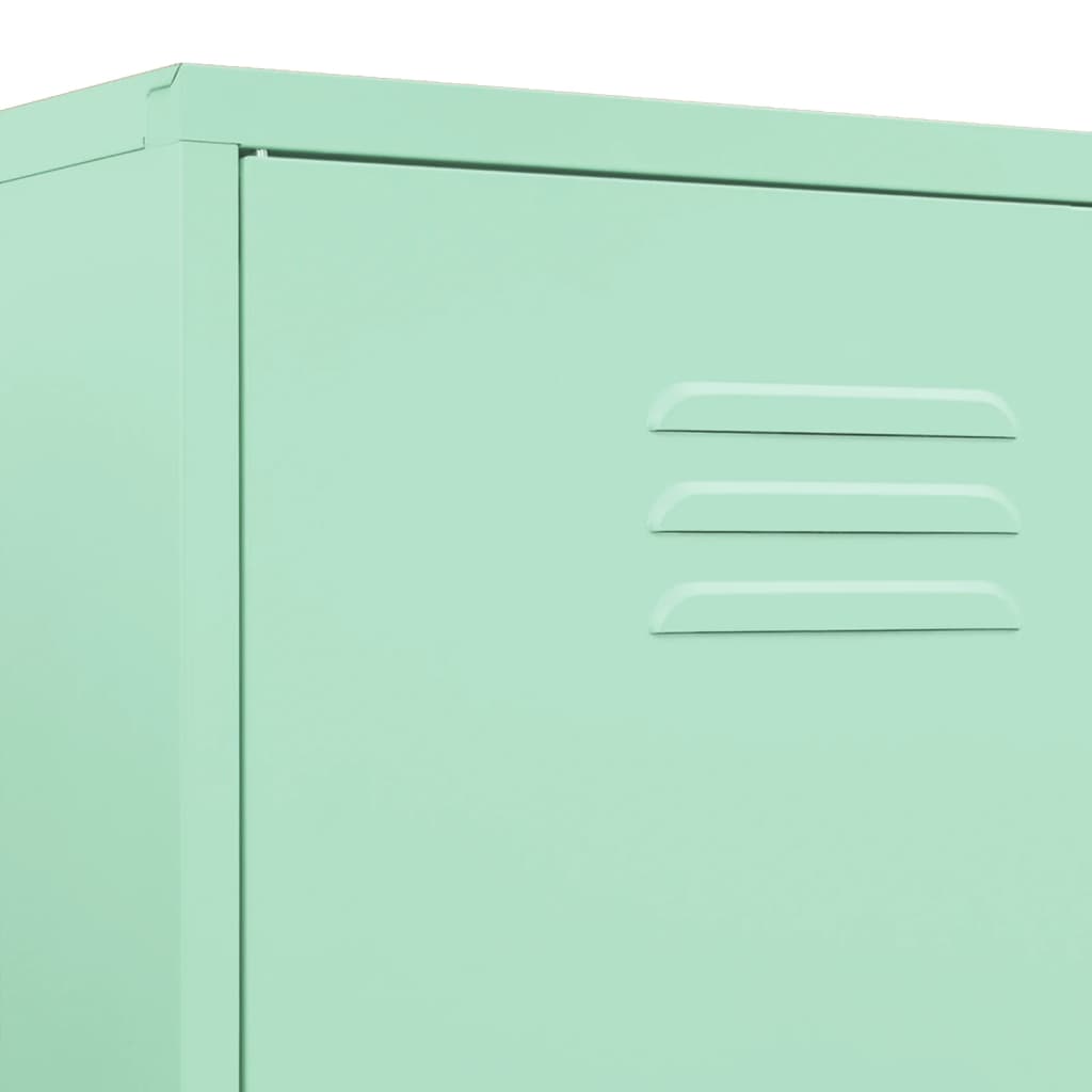 Armadio Menta 90x50x180 cm in Acciaio - homemem39