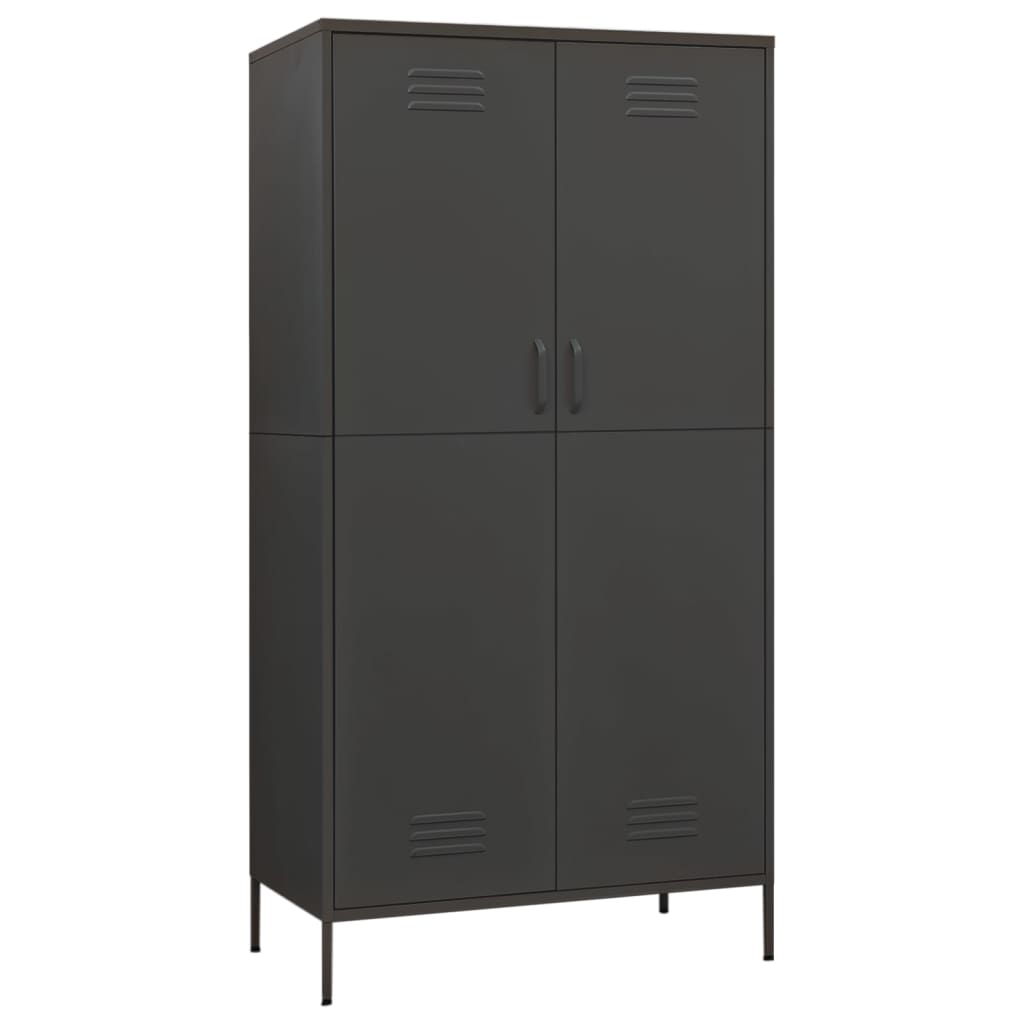Armadio Antracite 90x50x180 cm in Acciaio - homemem39