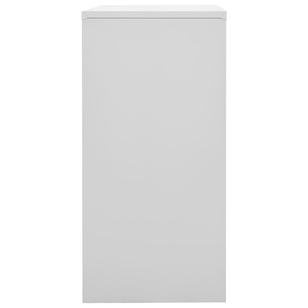 Armadietto con Chiave Grigio Chiaro e Blu 90x45x92,5 cm Acciaio - homemem39