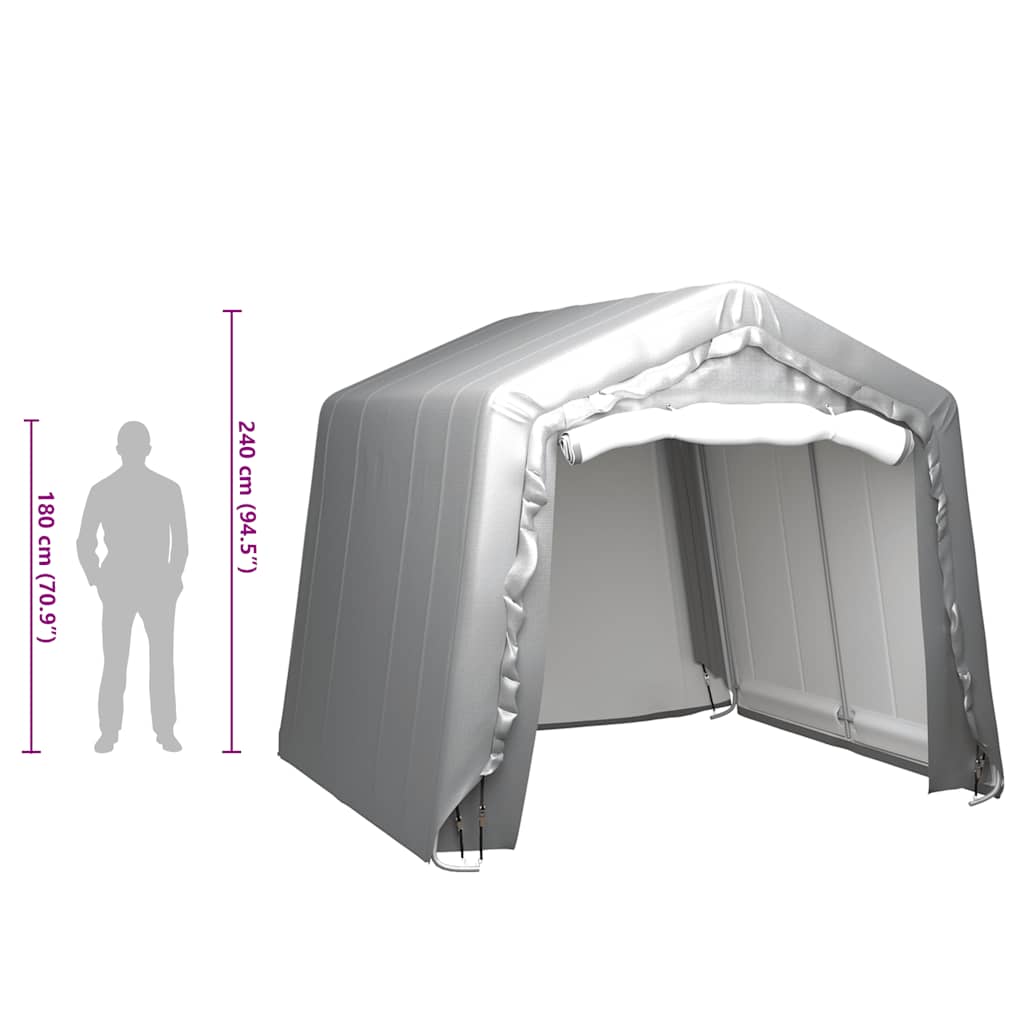 Tenda Capannone 300x300 cm Grigio Acciaio | homemem39