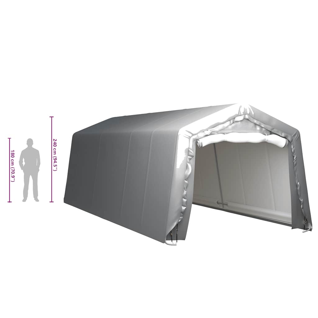 Tenda Capannone 300x750 cm Grigio Acciaio | homemem39