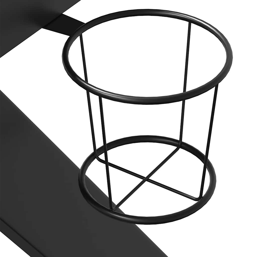 Scrivania da Gaming con Gambe a K Nera 110x60x75 cm - homemem39