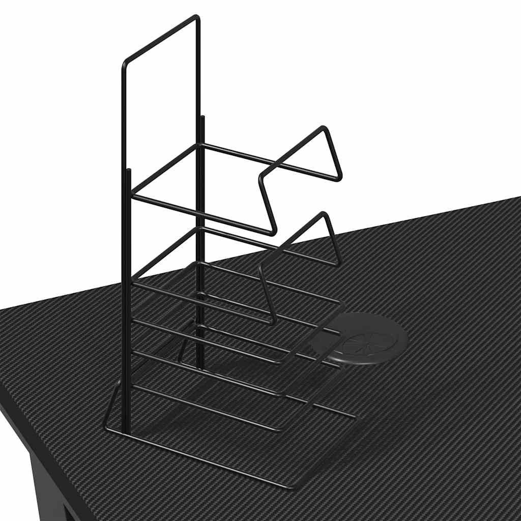 Scrivania da Gaming con Gambe a Y Nera 110x60x75 cm - homemem39
