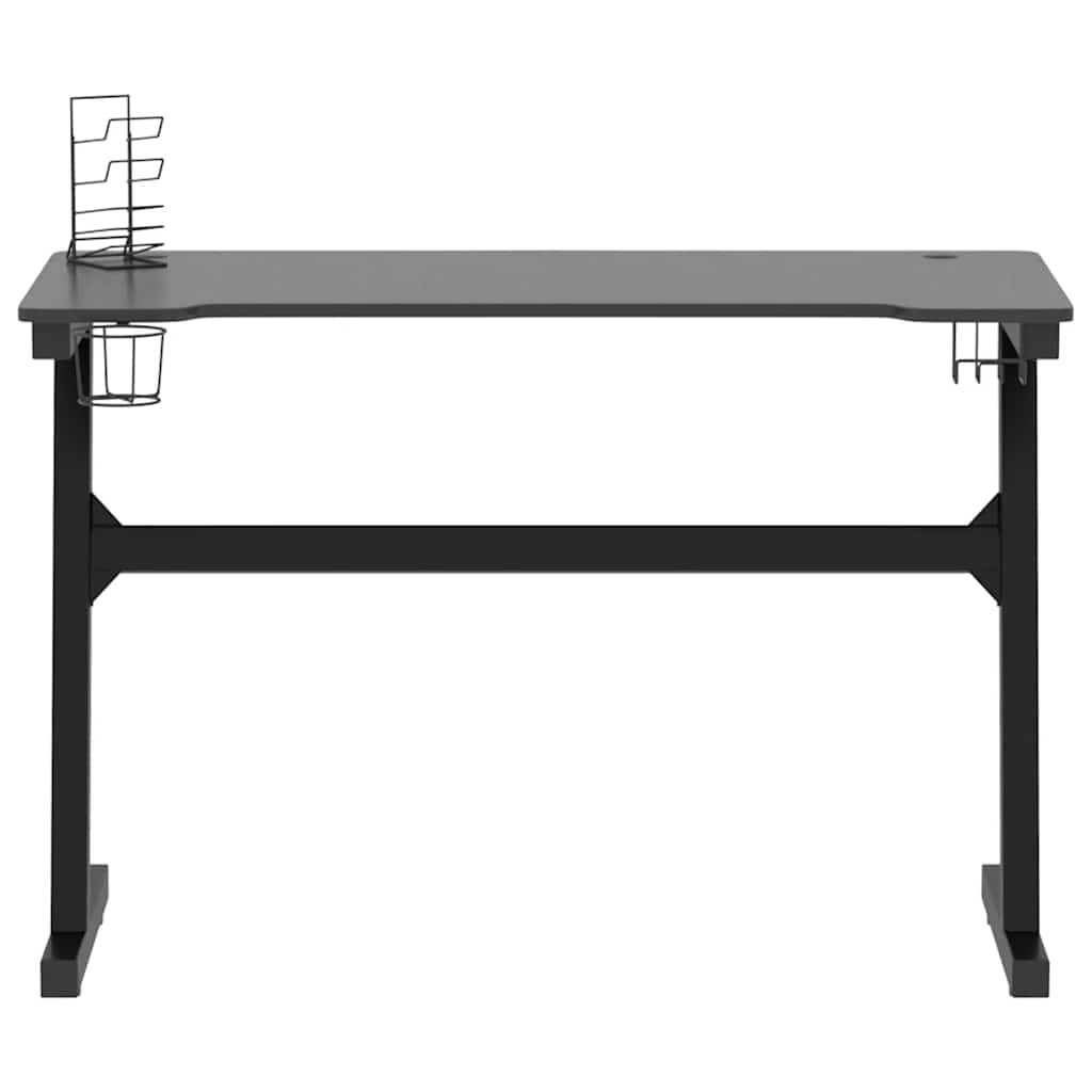 Scrivania da Gaming con LED e Gambe a Z Nera 110x60x75 cm - homemem39