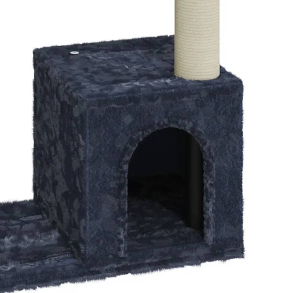 Albero per Gatti con Tiragraffi in Sisal Grigio Scuro 70 cm - homemem39