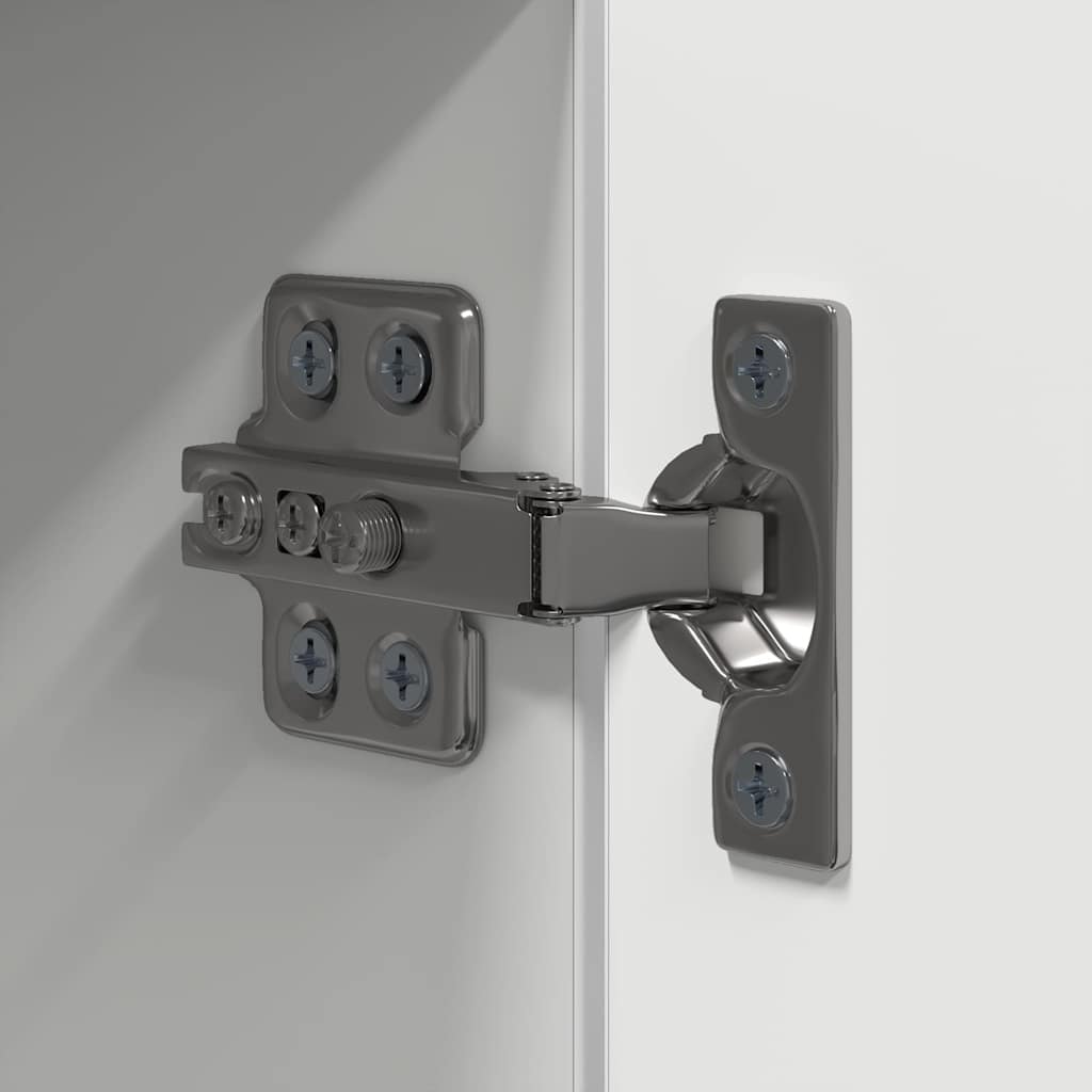 Set Mobili Porta TV 10 pz Bianco in Legno Multistrato
