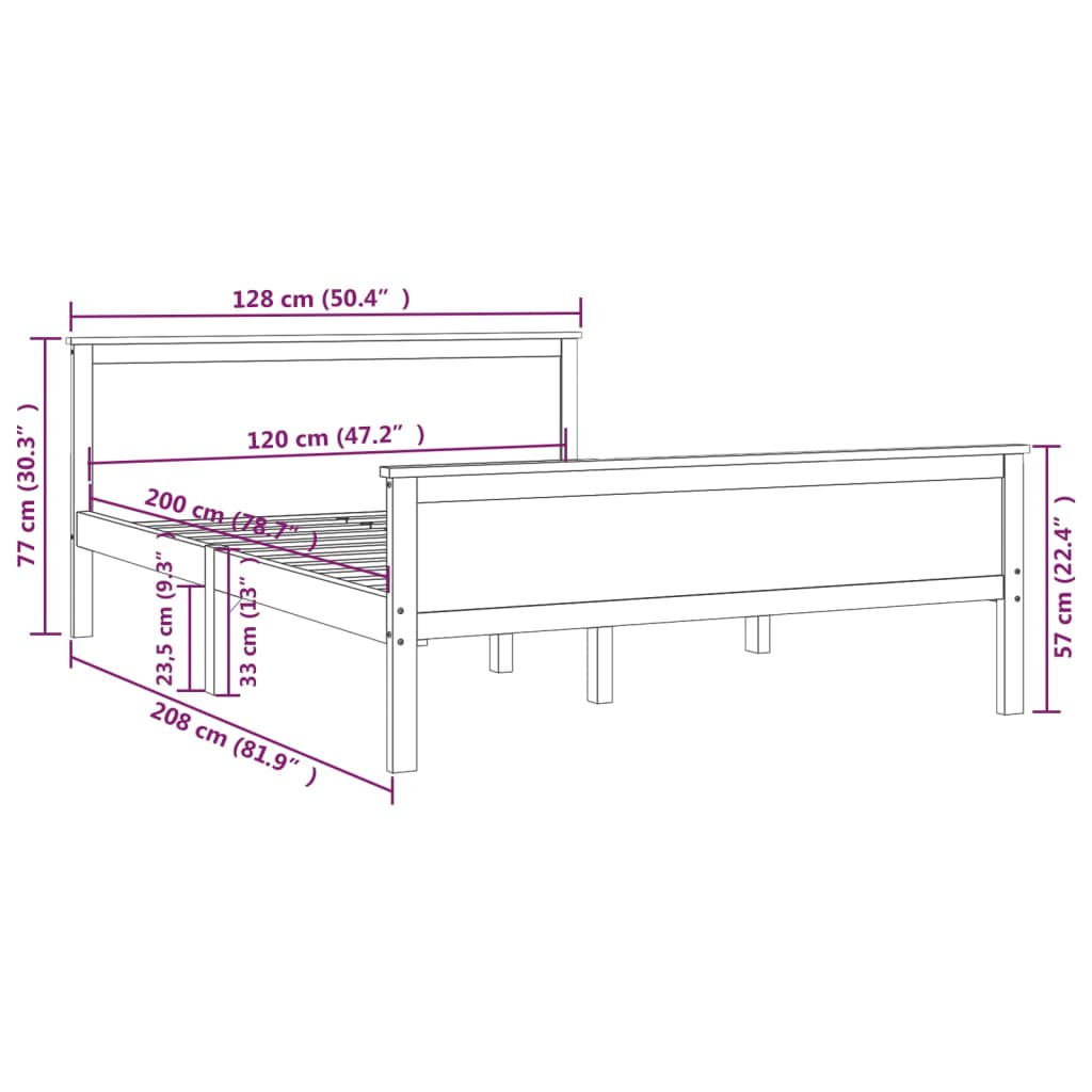 Giroletto Marrone Ambra in Legno Massello di Pino 120x200 cm | homemem39