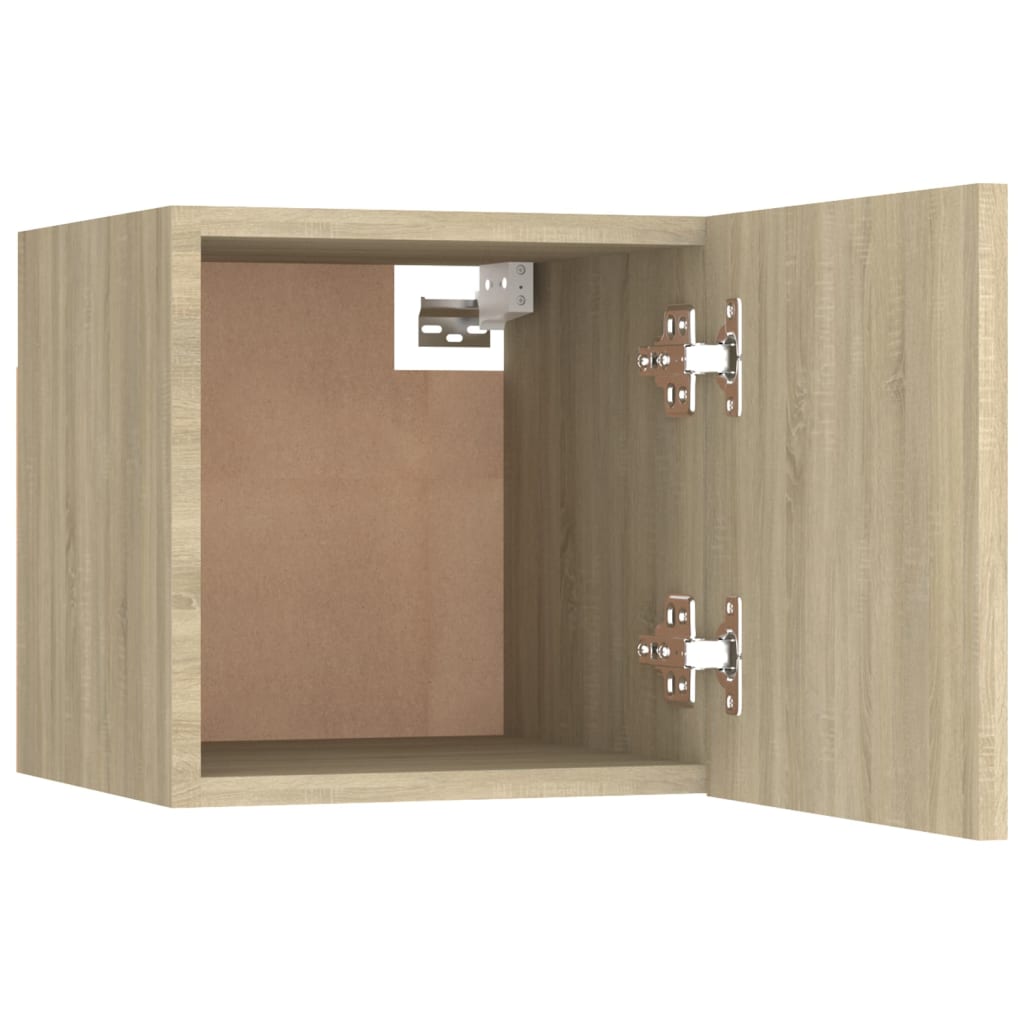 Comodini 2 pz Rovere Sonoma 30,5x30x30 cm in Truciolato - homemem39