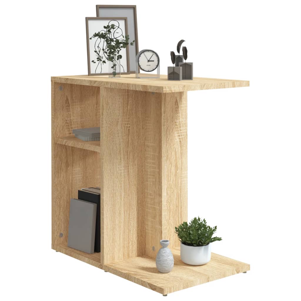 Tavolino Rovere Sonoma 50x30x50 cm in Legno Multistrato - homemem39