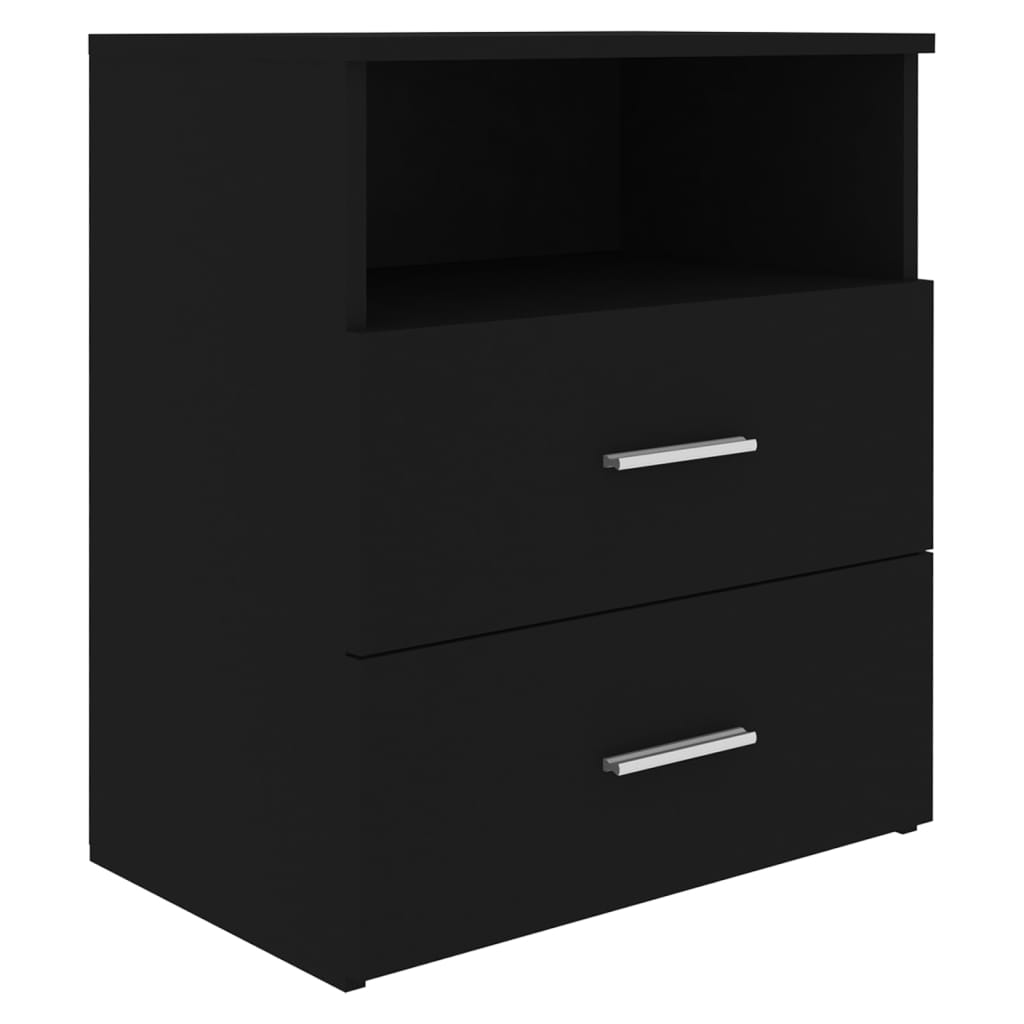Comodino Nero 50x32x60 cm - homemem39