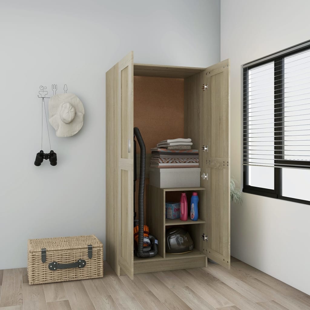 Armadio Rovere Sonoma 82,5x51,5x180 cm in Legno Multistrato - homemem39