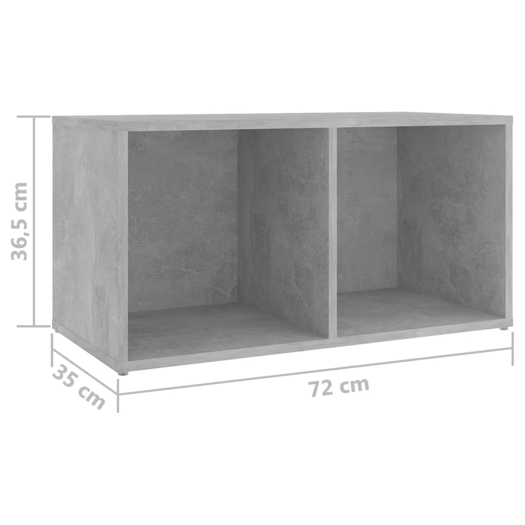 Mobili TV 2 pz Grigio Cemento 72x35x36,5cm in Legno Multistrato - homemem39