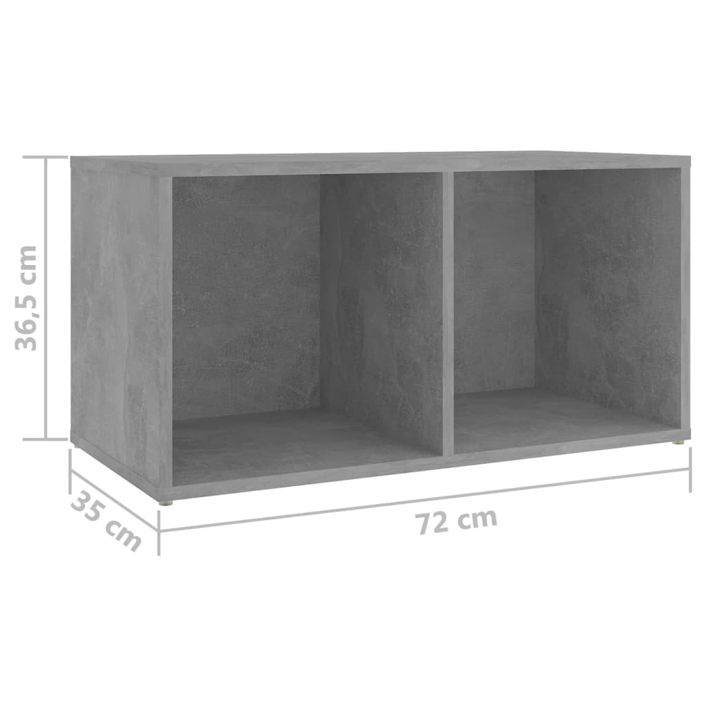 Mobili TV 2 pz Grigio Cemento 72x35x36,5cm in Legno Multistrato - homemem39