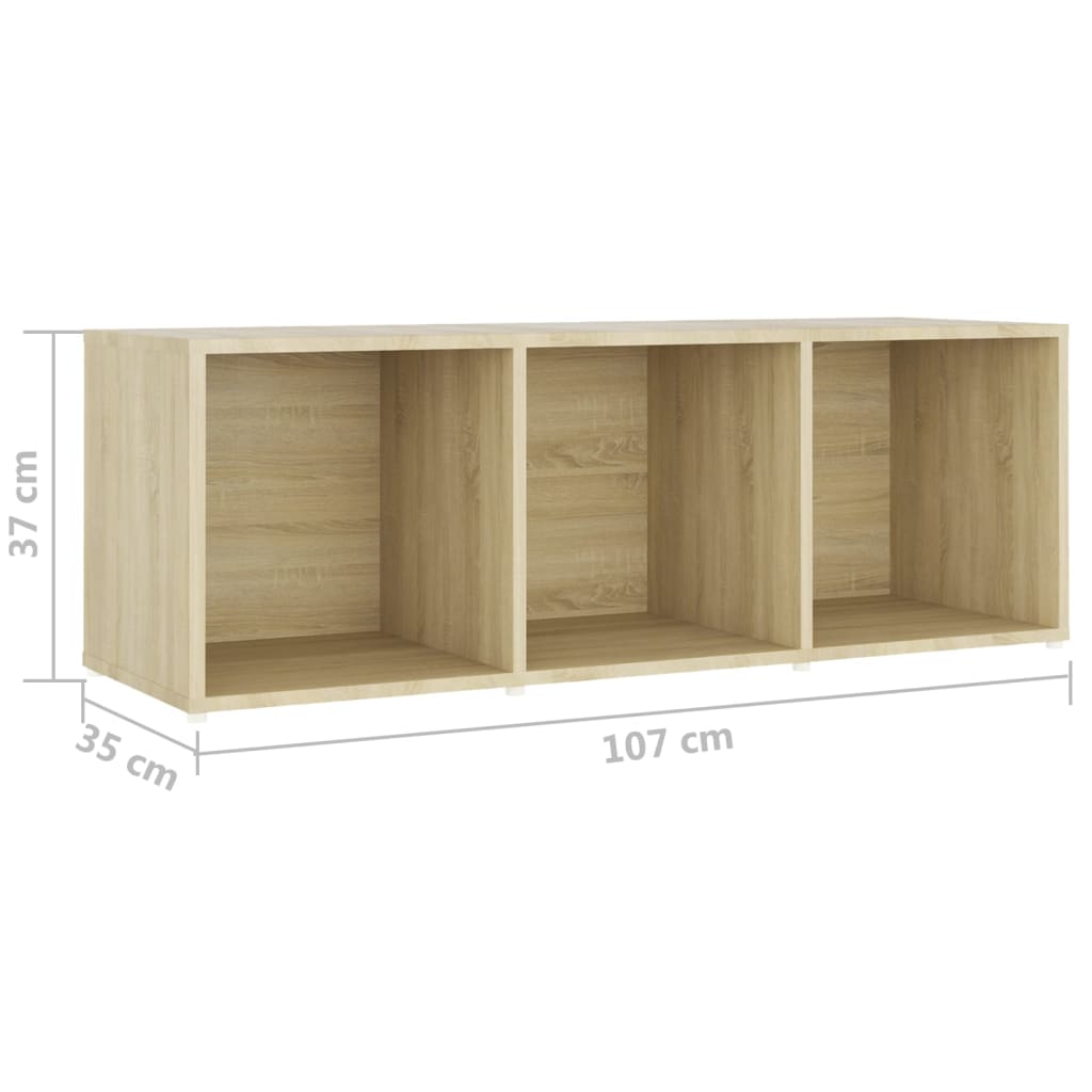 Set Mobile TV 3 pz Rovere Sonoma in Legno Multistrato - homemem39