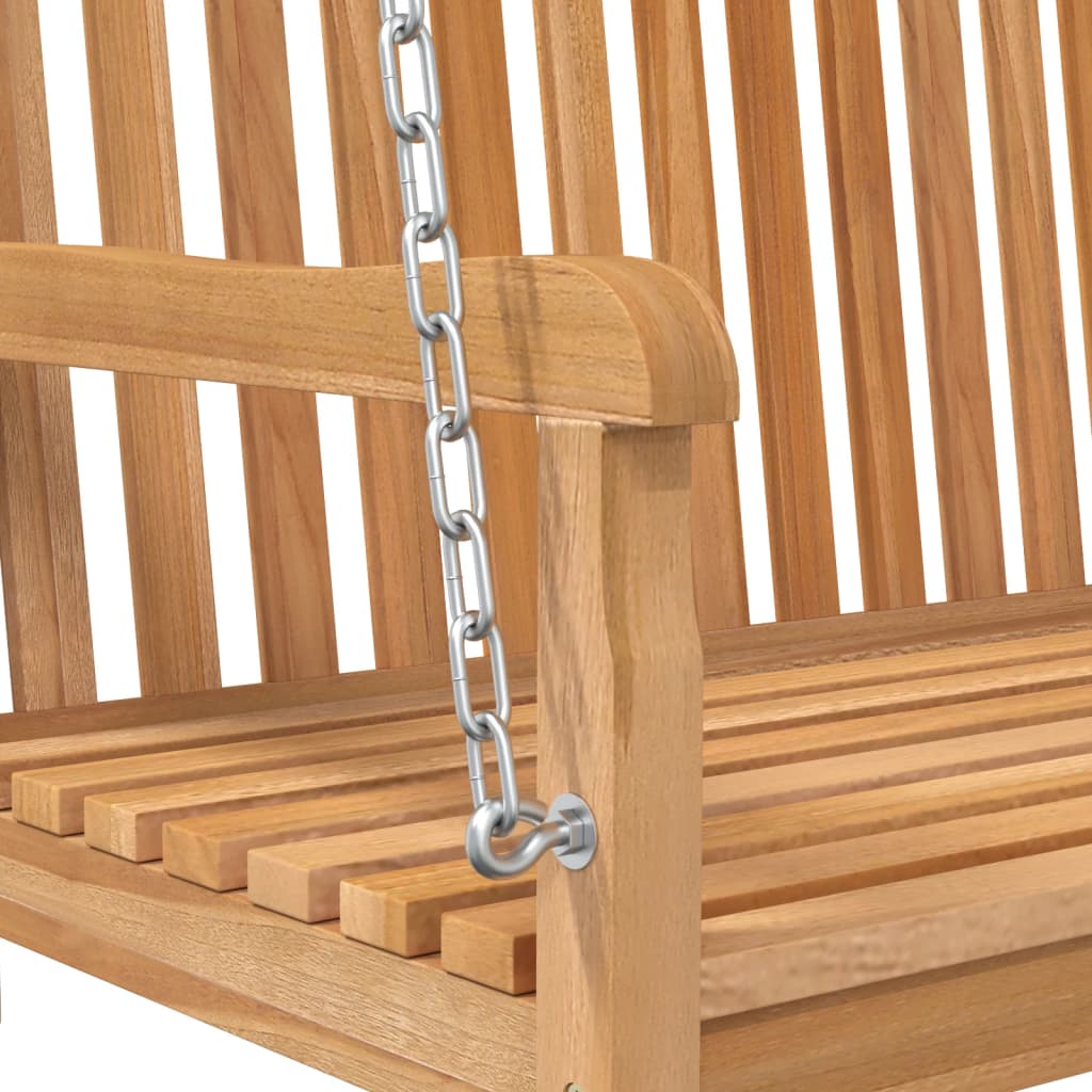 Dondolo da Giardino in Legno Massello di Teak 114x60x64 cm - homemem39
