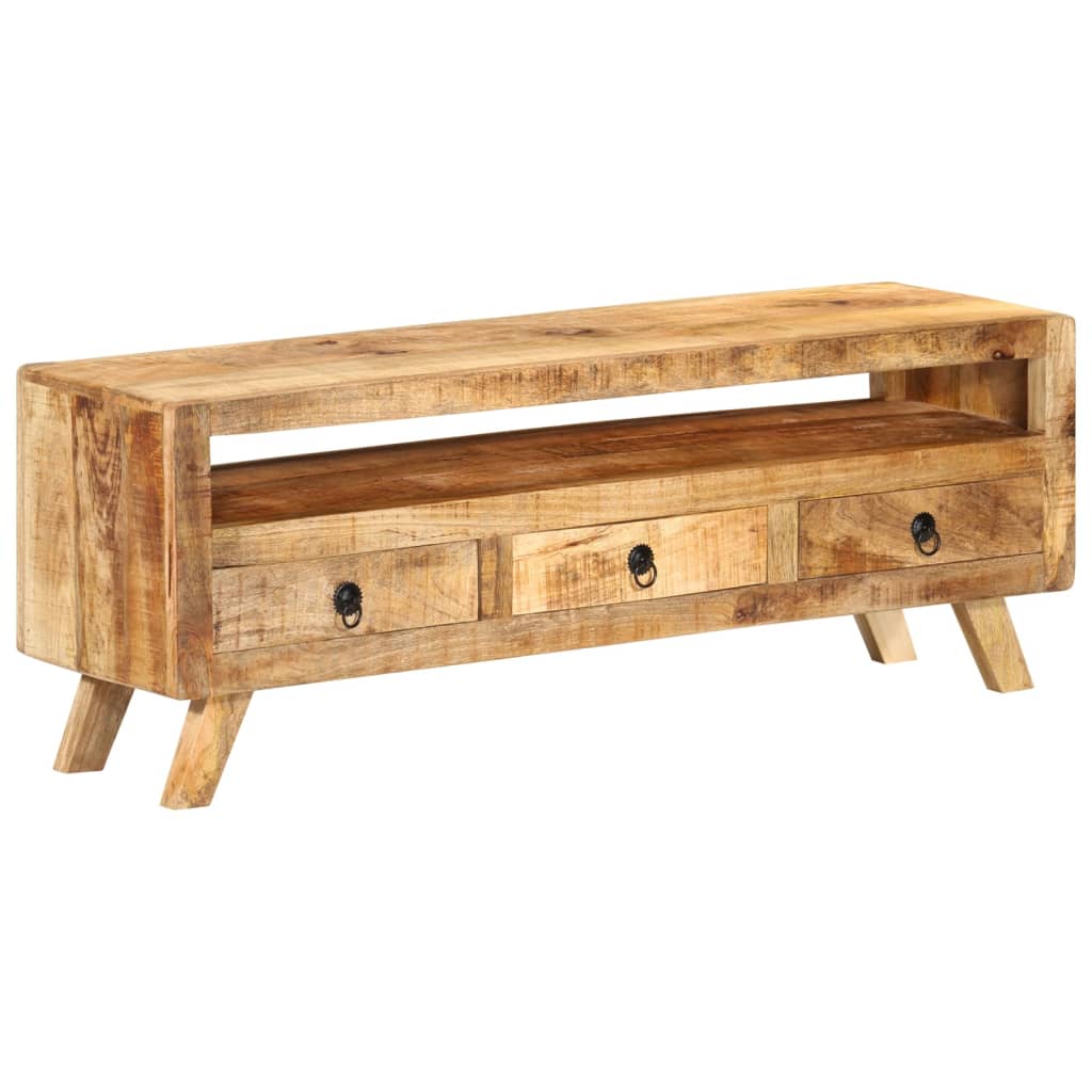 TV Cabinet 110x30x40 cm in Solid Mango Wood