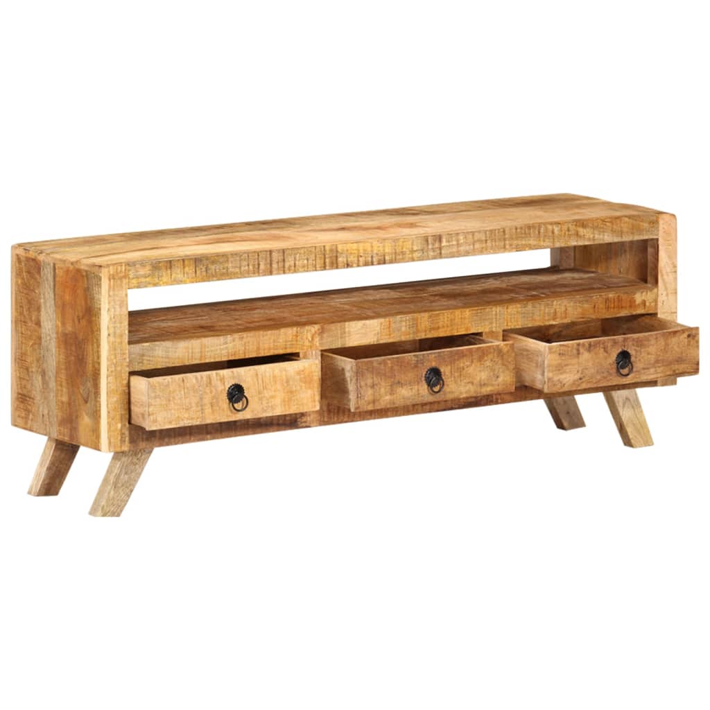 TV Cabinet 110x30x40 cm in Solid Mango Wood
