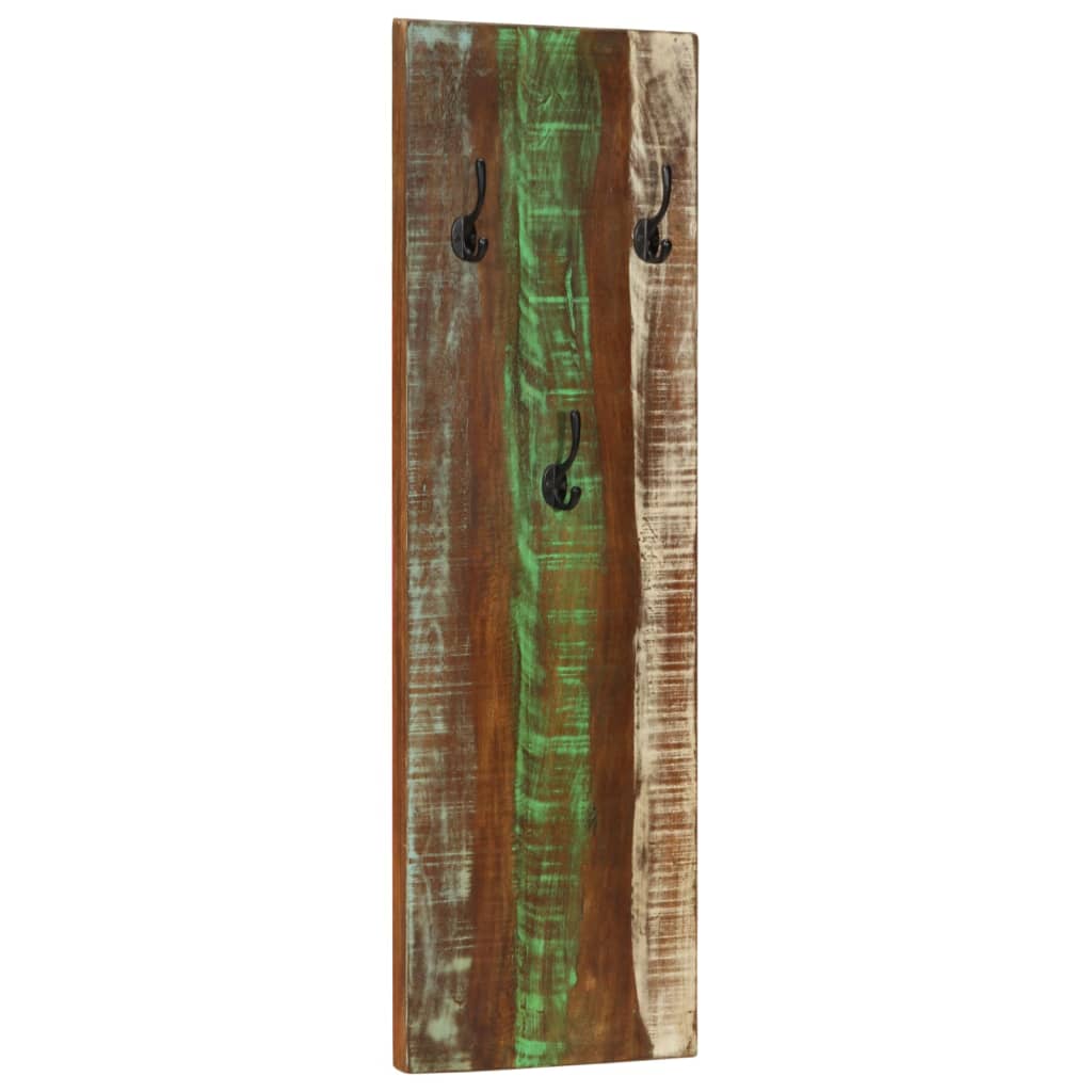Appendiabiti a Parete 2pz 36x3x110cm Legno Massello di Recupero - homemem39