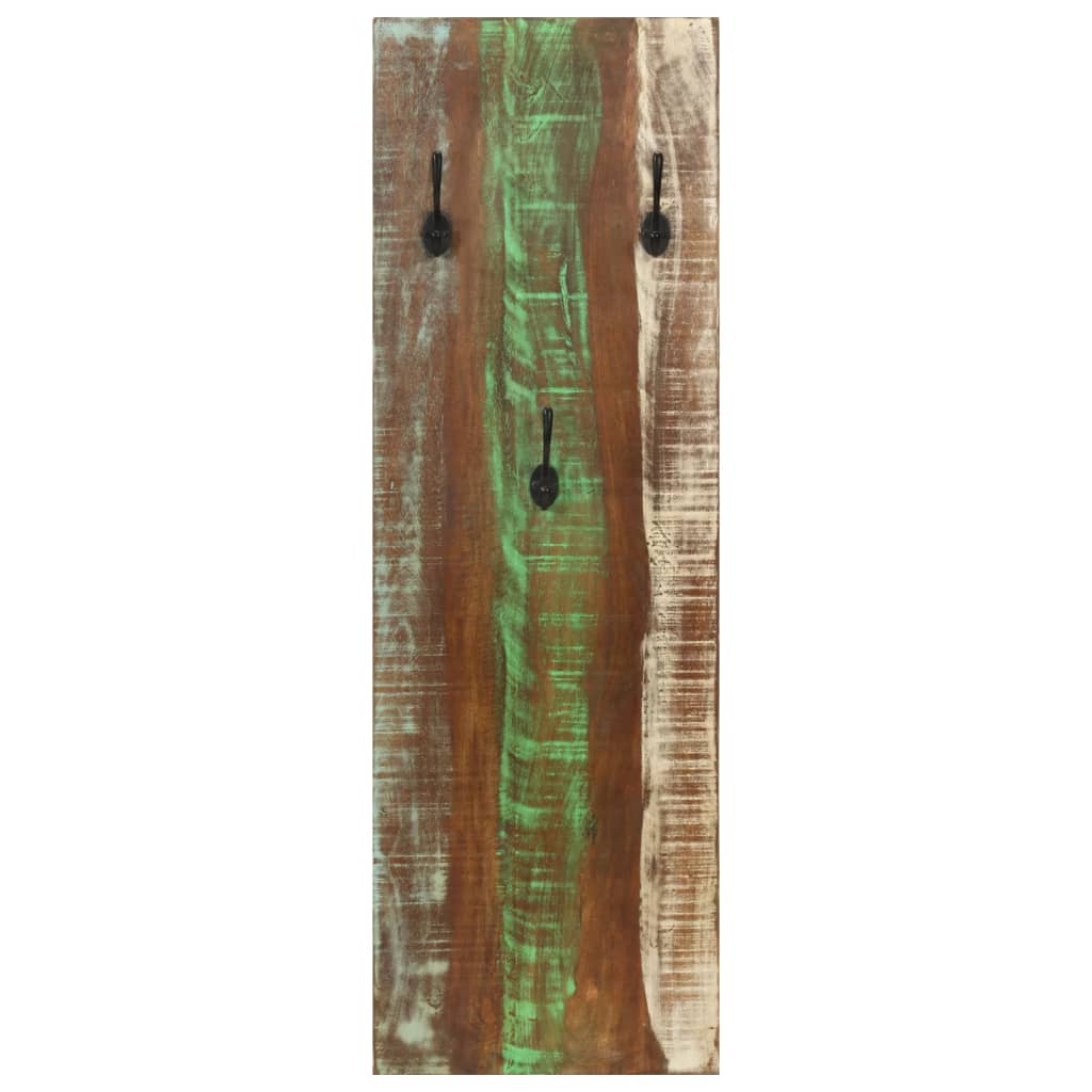 Appendiabiti a Parete 2pz 36x3x110cm Legno Massello di Recupero - homemem39