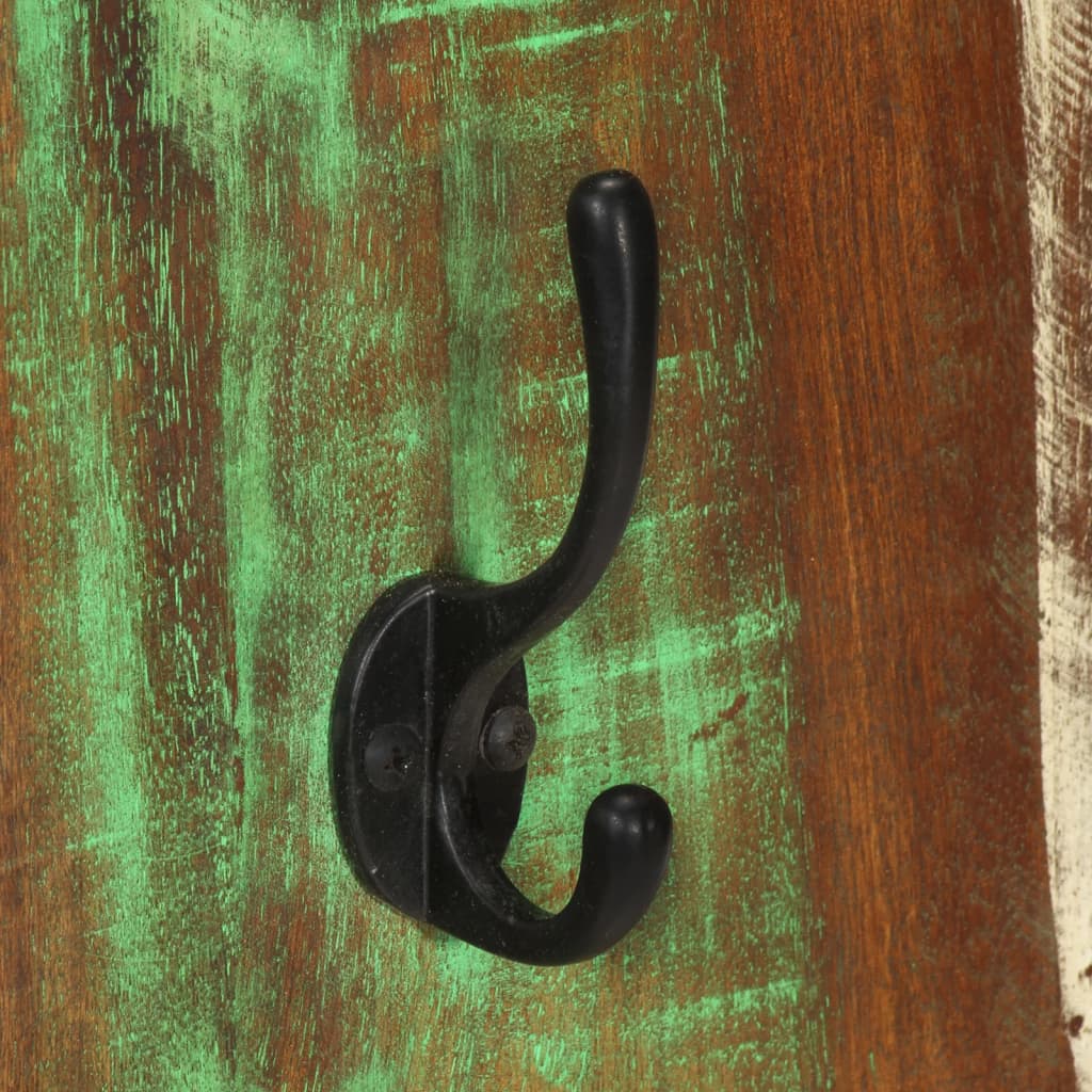 Appendiabiti a Parete 2pz 36x3x110cm Legno Massello di Recupero - homemem39