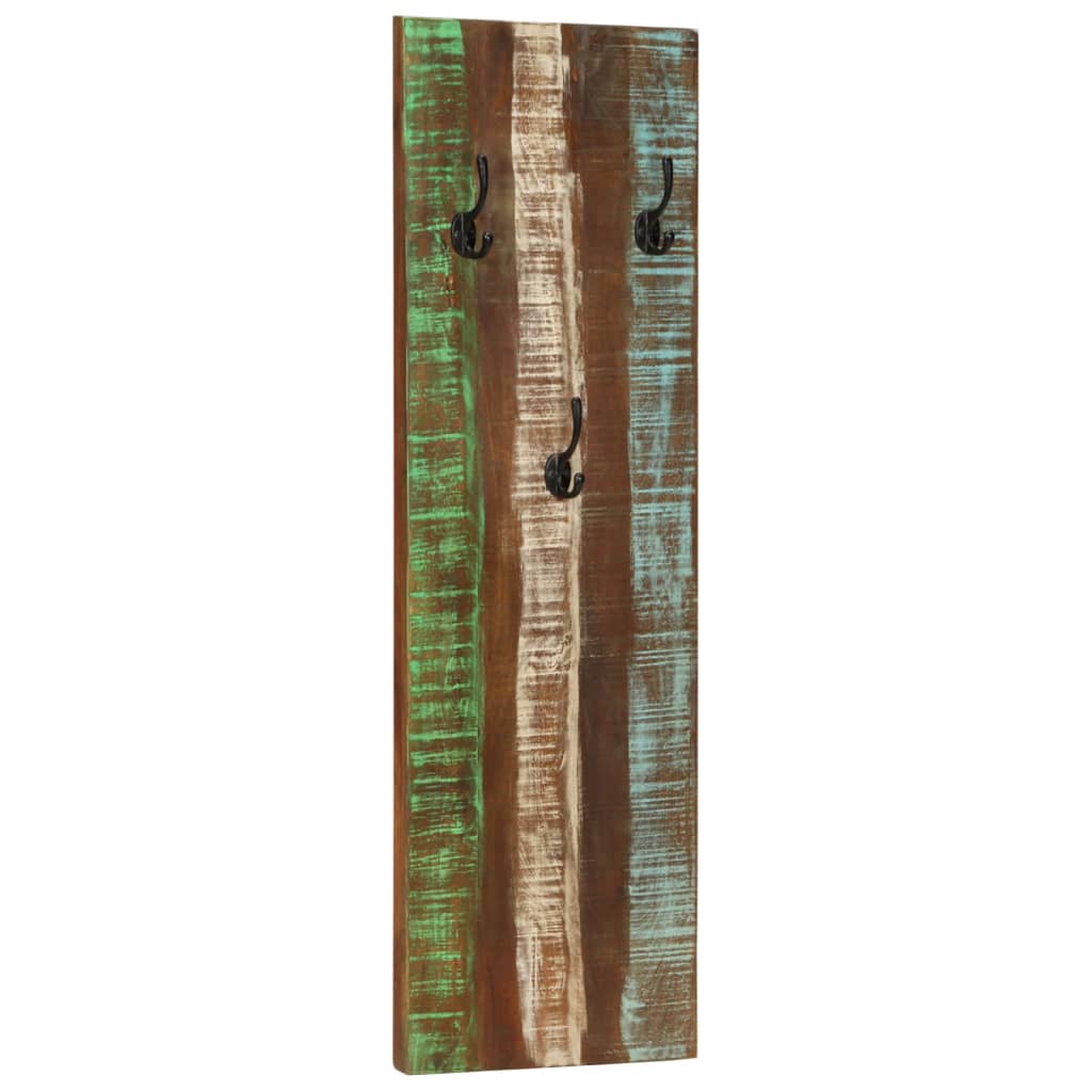 Appendiabiti a Parete 2pz 36x3x110cm Legno Massello di Recupero - homemem39
