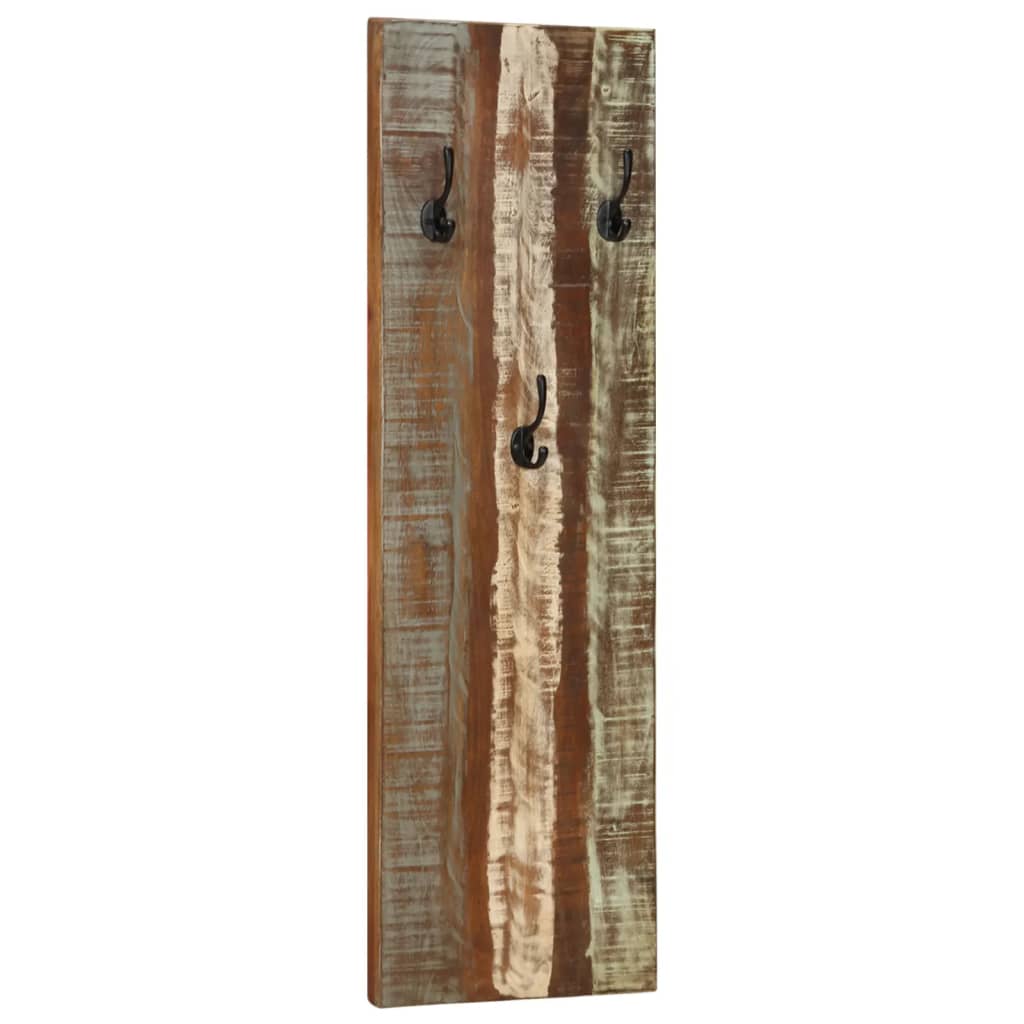 Appendiabiti a Parete 2pz 36x3x110cm Legno Massello di Recupero - homemem39