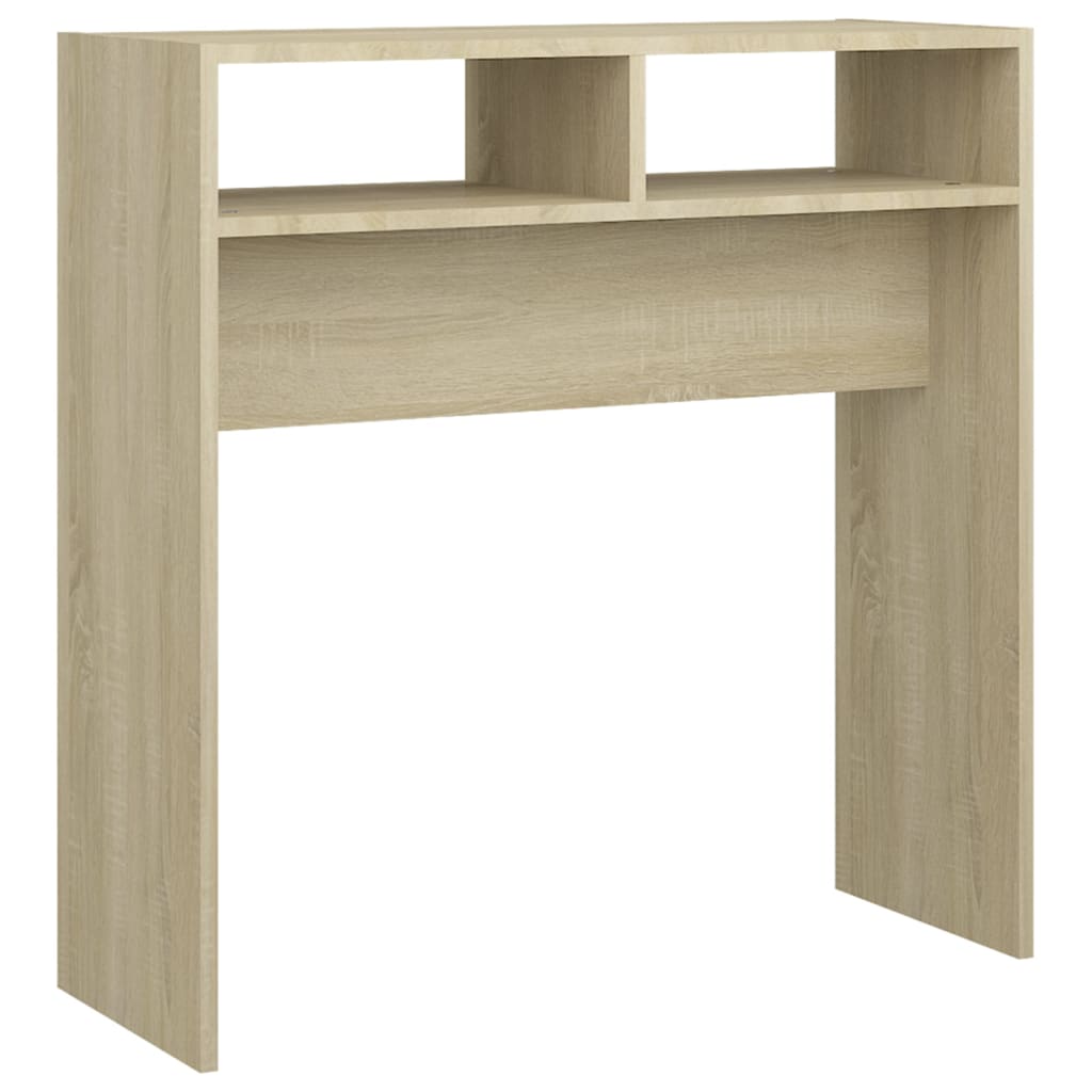 Tavolino Consolle Rovere Sonoma 78x30x80cm in Legno Multistrato - homemem39