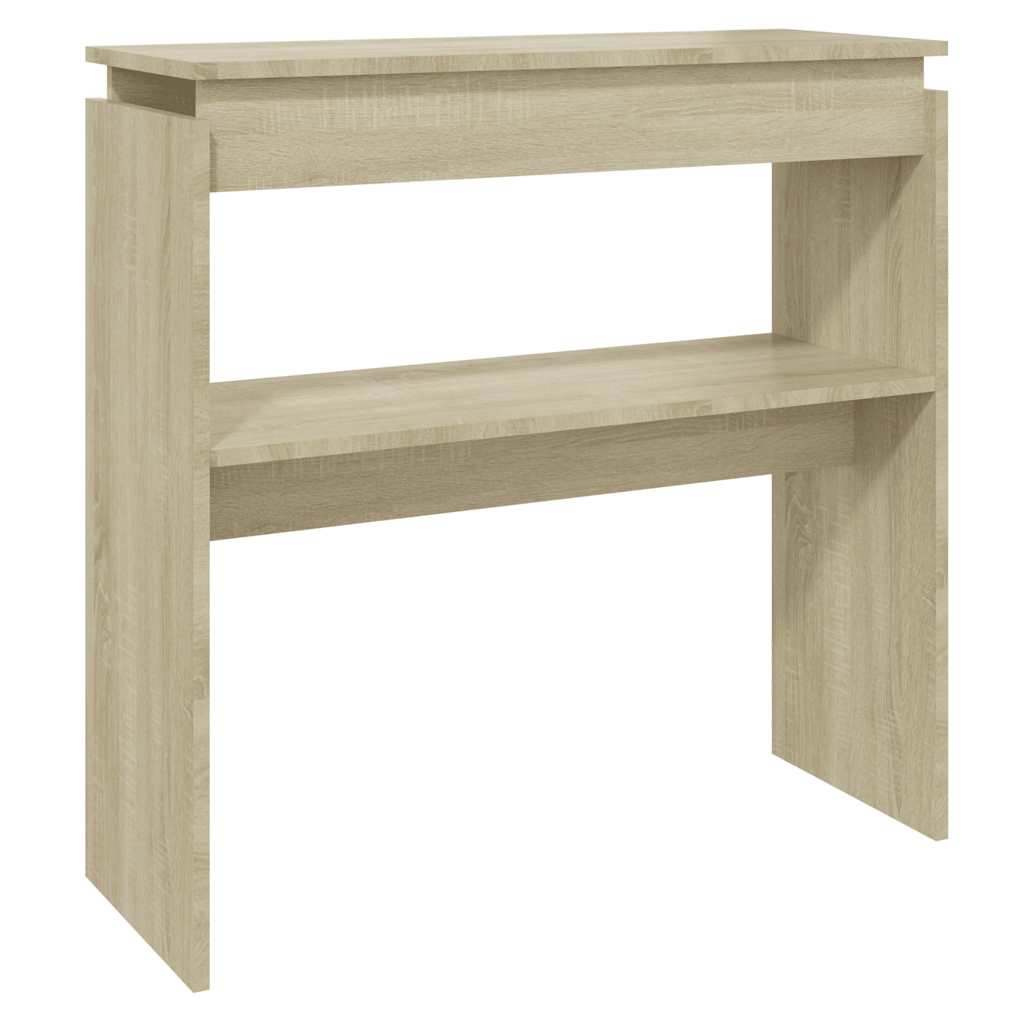 Tavolino Consolle Rovere Sonoma 80x30x80cm in Legno Multistrato - homemem39
